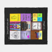 Virginia Wright Gepersonaliseerde leesdeken Fleece Deken (Voorkant (Horizontaal))