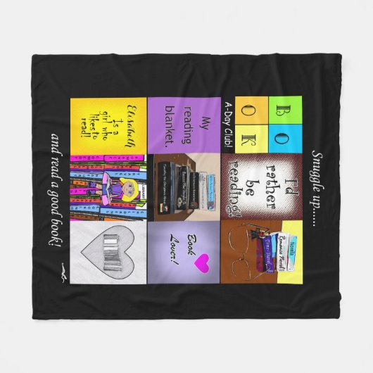 Virginia Wright Gepersonaliseerde leesdeken Fleece Deken (Voorkant (Horizontaal))