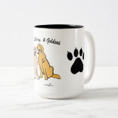 Virginia Wright Goldens Life Liberty Dog Mok (Cup) (Voorkant rechts)