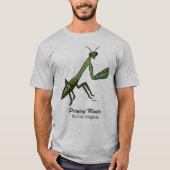 Virginia Wright Praying Mantis, Insect Graphic T-shirt (Voorkant)