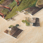 Virginiaanse deer (Cervus Virginianus) Illustratie Legpuzzel (Zijkant)