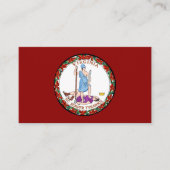 Virginiaanse zegel, zegel van Virginia Visitekaartje (Voorkant)