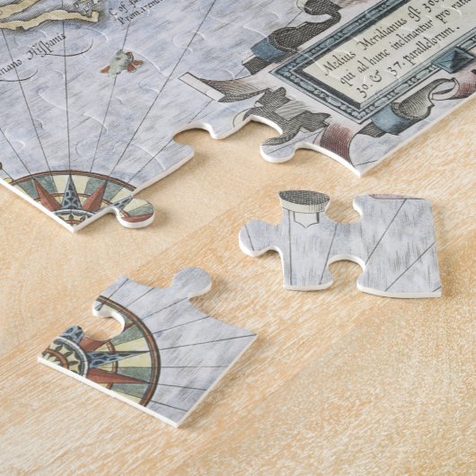 Virginiae Item et Floridae Americarum provinciarum Legpuzzel (Zijkant)