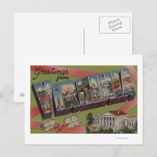 VirginiaLarge Letter ScenesVirginia 2 Briefkaart (Voorkant / Achterkant)