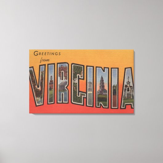 VirginiaLarge Letter ScenesVirginia 3 Canvas Afdruk (Voorkant)