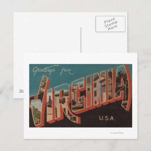 VirginiaLarge Letter ScenesVirginia 4 Briefkaart (Voorkant / Achterkant)