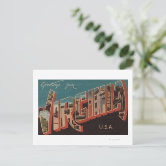 VirginiaLarge Letter ScenesVirginia 4 Briefkaart (Staand voorkant)