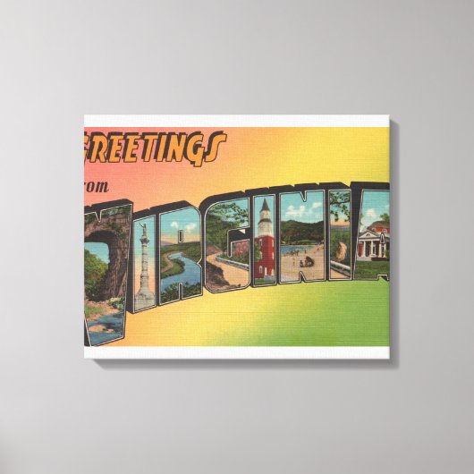 VirginiaLarge Letter ScenesVirginia 4 Canvas Afdruk (Voorkant)