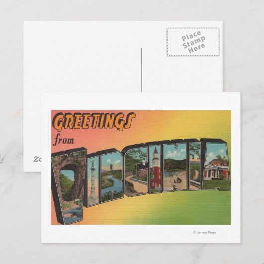 VirginiaLarge Letter ScenesVirginia Briefkaart (Voorkant / Achterkant)