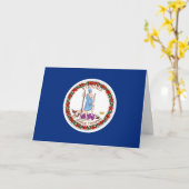 Virginian Flag, Flag of Virginia Kaart (Gele Bloem)