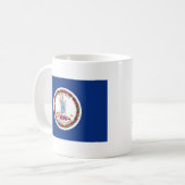 Virginian Flag + Kaart Mok (Voorkant links)