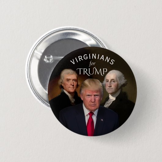 Virginians voor Trump Ronde Button 5,7 Cm (Voorkant /achterkant)