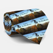 Virginia's Blue Ridge Mountains Stropdas (Opgerold)