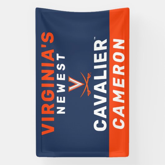 Virginia's nieuwste Cavalier Spandoek (Verticaal)
