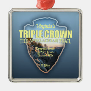 Virginia's Triple Crown (pijlpunt) Metalen Ornament