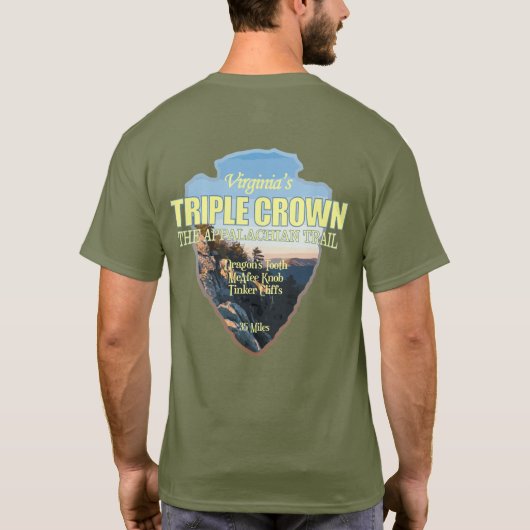 Virginia's Triple Crown (pijlpunt) T-shirt (Achterkant)