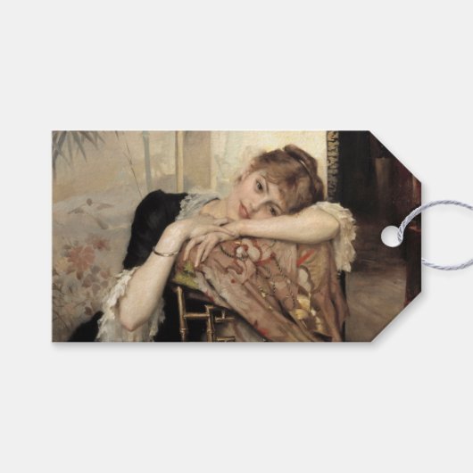 Virginie (De Parijse Vrouw) (door Albert Edelfelt) Cadeaulabel (Voorkant (Horizontaal))