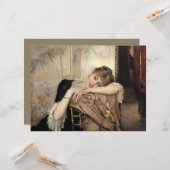 Virginie (De Parijse Vrouw) (door Albert Edelfelt) Kaart (Voorkant / Achterkant in situ)