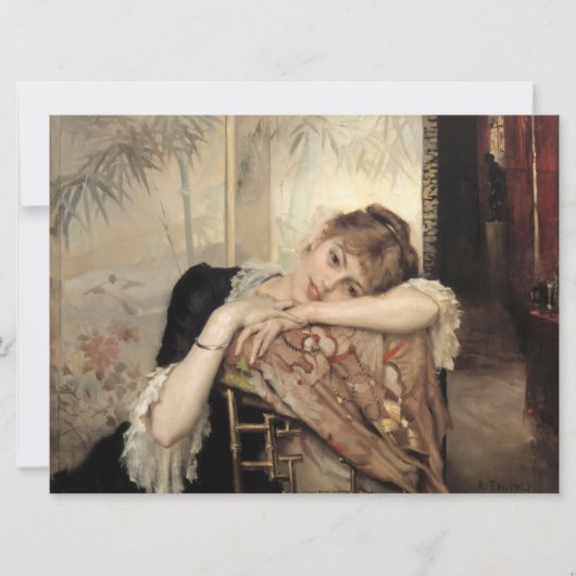 Virginie (De Parijse Vrouw) (door Albert Edelfelt) Kaart (Voorkant)