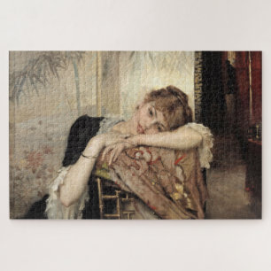 Virginie (De Parijse Vrouw) (door Albert Edelfelt) Legpuzzel