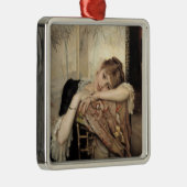 Virginie (De Parijse Vrouw) (door Albert Edelfelt) Metalen Ornament (Rechts)