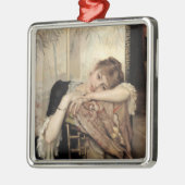 Virginie (De Parijse Vrouw) (door Albert Edelfelt) Metalen Ornament (Links)