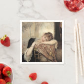 Virginie (De Parijse Vrouw) (door Albert Edelfelt) Servet (Insitu)