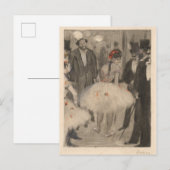 Virginie en Marquis Cavalcanti Briefkaart (Voorkant / Achterkant)