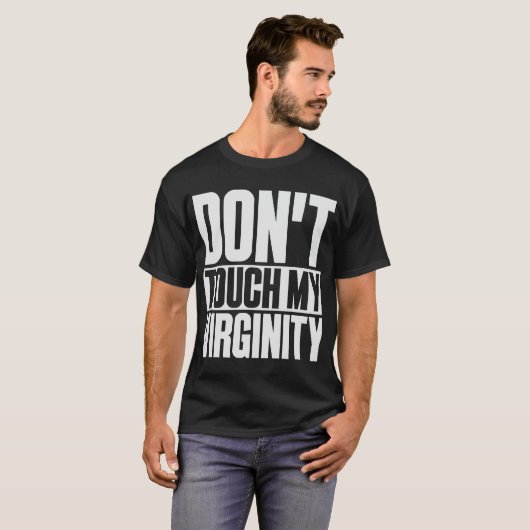 Virginity Funny Virgin Girls blijven achter mememe T-shirt (Voorkant volledig)