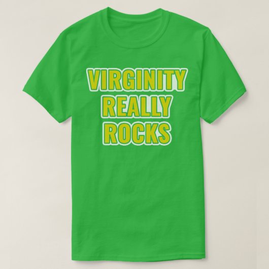Virginity Rocks Virgin T-shirt (Design voorkant)