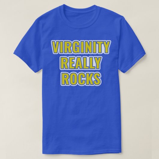 Virginity Rocks Virgin T-shirt (Design voorkant)