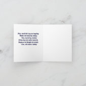 Virgin's cradle hymn feestdagen kaart (Binnen)