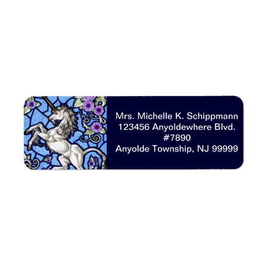 Virginsnowe retouradreslabel etiket (Voorkant)