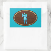 Virgo 2008 rechthoekige sticker (Tas)