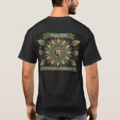 Virgo 2026 Zodiac Mandala Art – Precision & Inner  T-shirt (Achterkant)