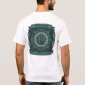Virgo 2026 Zodiac Sacred Geometry – Earth Sign Art T-shirt (Achterkant)