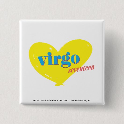 Virgo 3 vierkante button 5,1 cm (Voorkant)