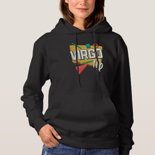 Virgo 90s Horoscope Zodiac Sign Astrology Hoodie (Voorkant)