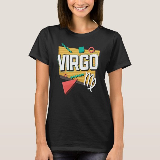 Virgo 90s Horoscope Zodiac Sign Astrology T-shirt (Voorkant)