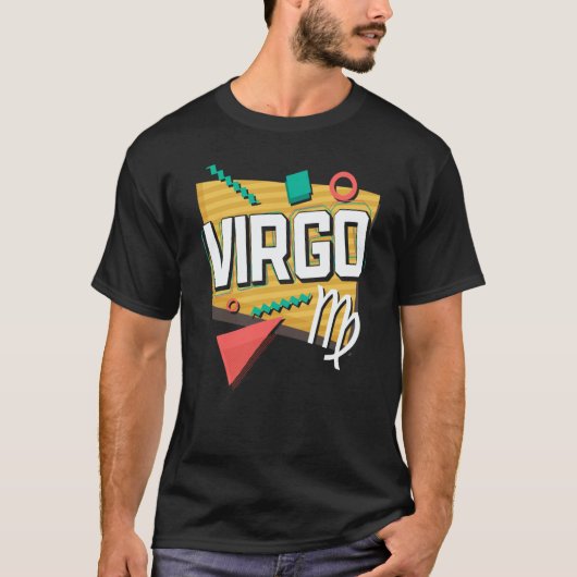 Virgo 90s Horoscope Zodiac Sign Astrology T-shirt (Voorkant)