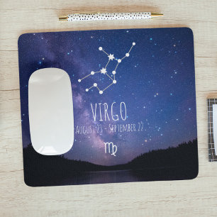 Virgo  Aangepaste Muismat voor Zodiac Constellatio