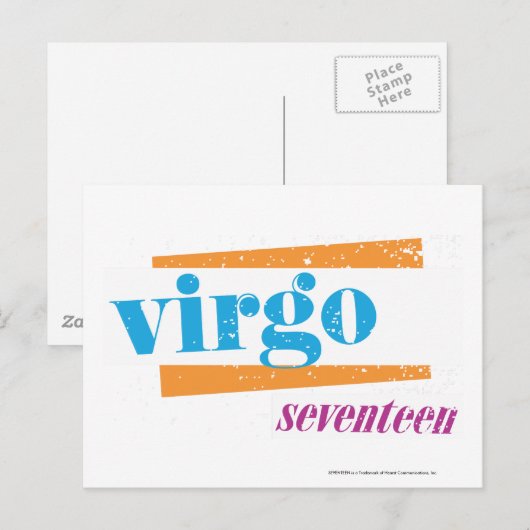 Virgo Aqua Briefkaart (Voorkant / Achterkant)