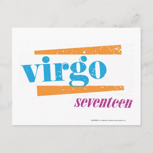 Virgo Aqua Briefkaart (Voorkant)
