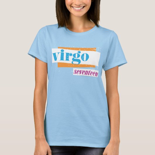 Virgo Aqua T-shirt (Voorkant)