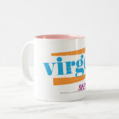 Virgo Aqua Tweekleurige Koffiemok (Voorkant links)