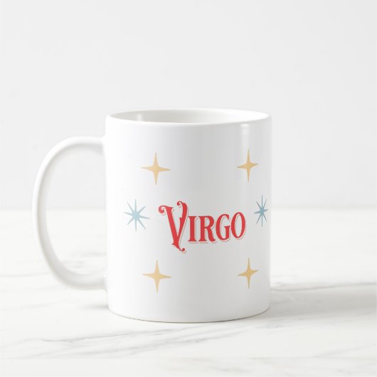 Virgo Astrologische Sign Coffee Mok (Links)