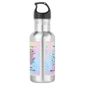 Virgo Astrology Birthday 23-september 22 Waterfles (Achterkant)