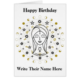 Virgo Astrology Birthday Kaart aug 23-sept 22