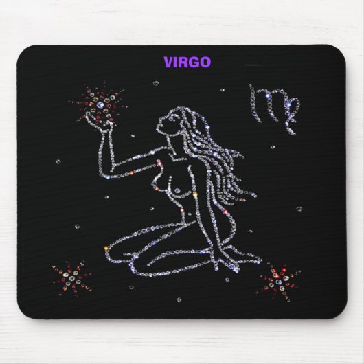 Virgo Astrology Mousepad Muismat (Voorkant)