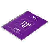 Virgo Astrology Sign Notitieboek (Linkerzijde)